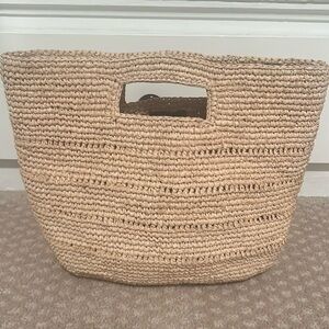 Handheld 100 % raffia bag